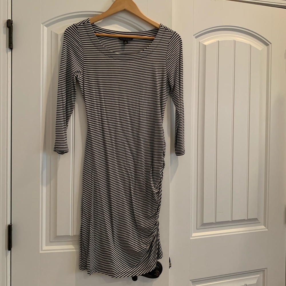 Adorable and soft black and white dress